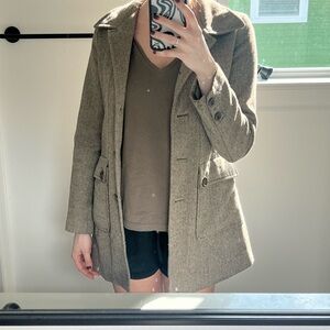 Forever 21 Brown Wool Blend Coat